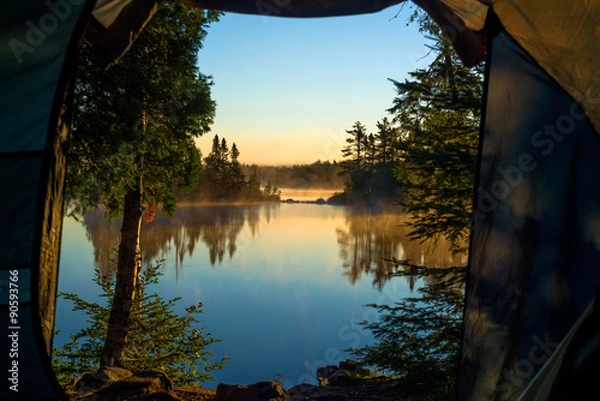 Obraz pokój z widokiem, Crescent Lake
