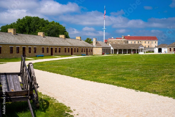 Obraz dziedziniec fort snelling