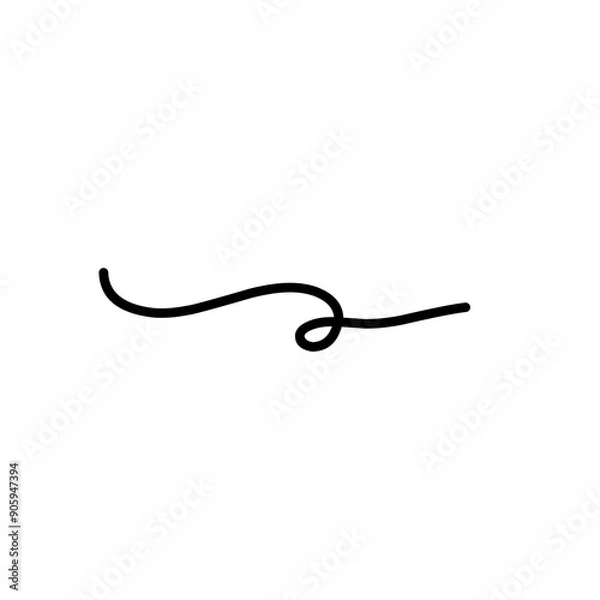 Fototapeta curly line text divider