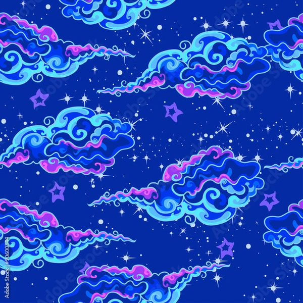 Obraz seamless background with clouds