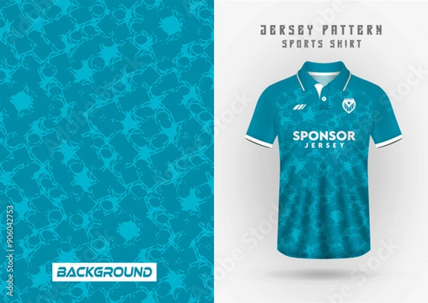 Fototapeta T-shirt sport, background, team jersey, wallpaper, racing, backdrop, cycling, football, game, running, pattern.