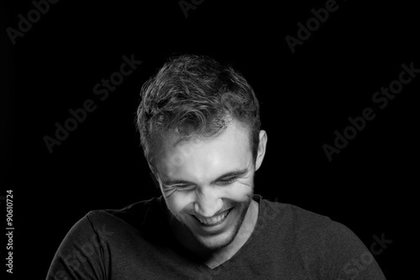 Obraz Male model head shot