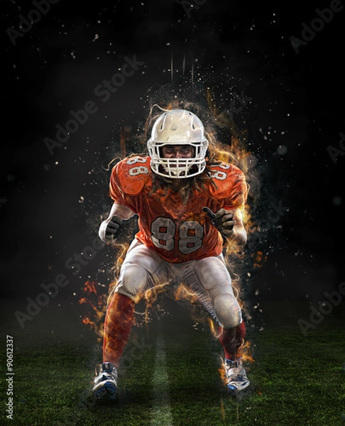 Obraz Portret gracza gridiron