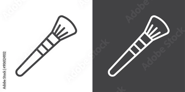 Fototapeta makeup brush icon vector logo set collection for web app ui