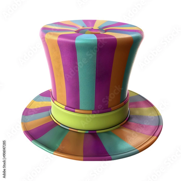 Fototapeta st patricks day hat white background,generative ai