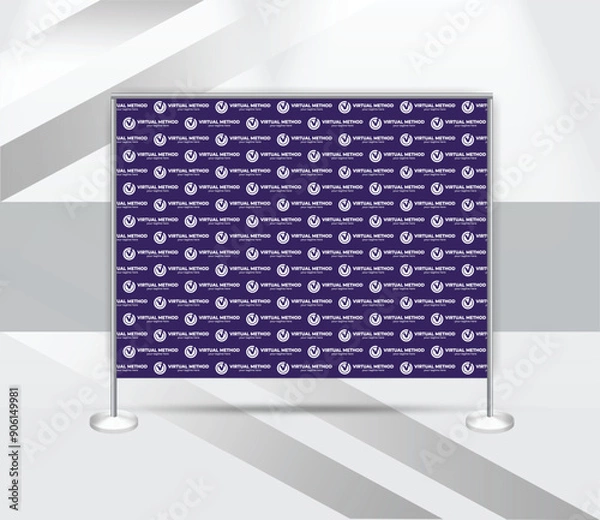 Fototapeta creative step and repeat banner backdrop design template