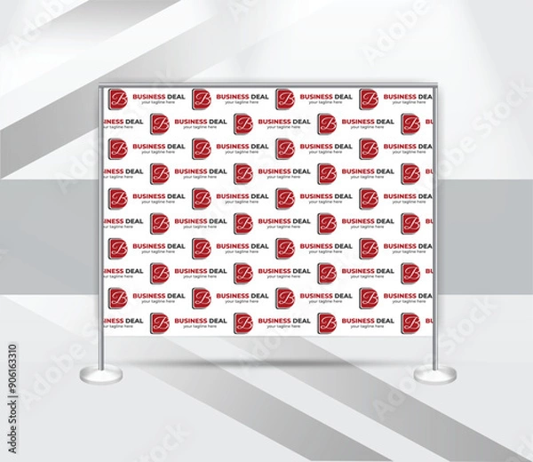 Fototapeta creative step and repeat banner backdrop design template