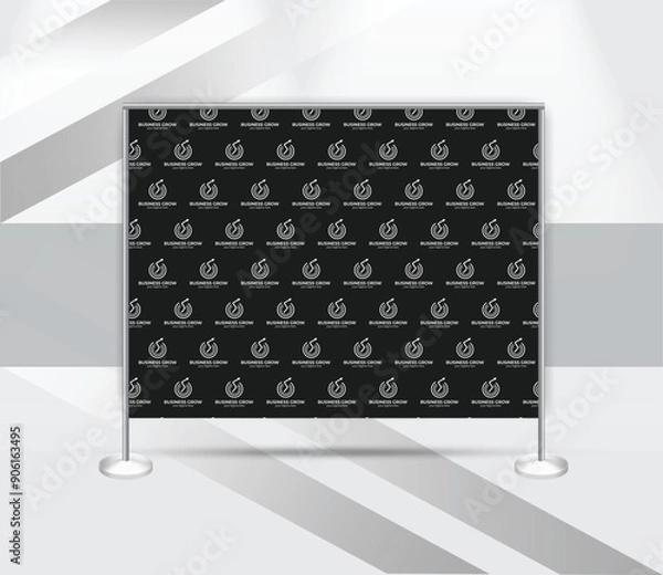 Fototapeta creative step and repeat banner backdrop design template