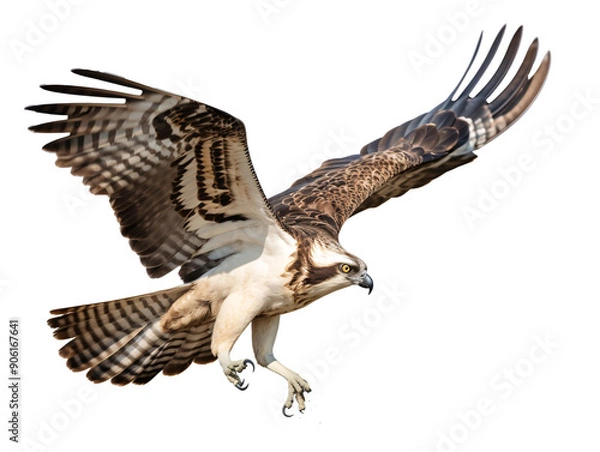 Obraz a bird flying with a fish in its beak