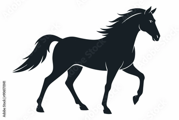 Obraz 
morgan horse silhouette, horse silhouette vector