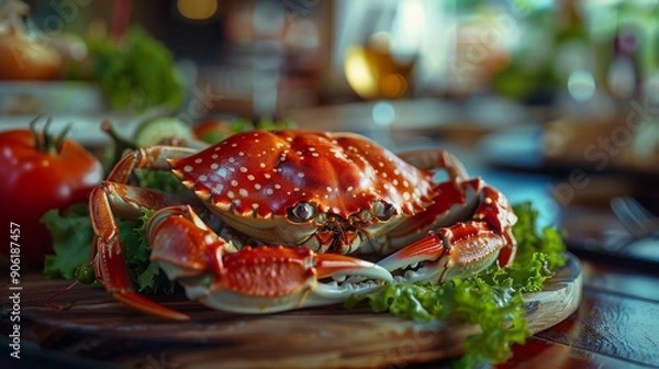 Obraz boiled marinated crab