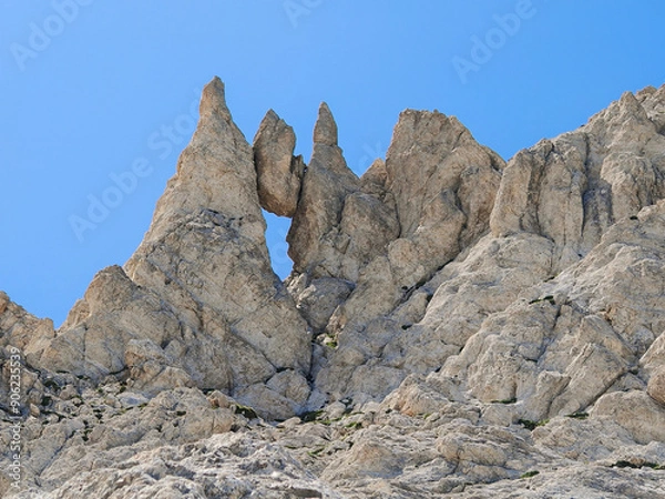 Obraz View of a peak in the mountain summit named Monte Prena, central Italy, Abruzzo region