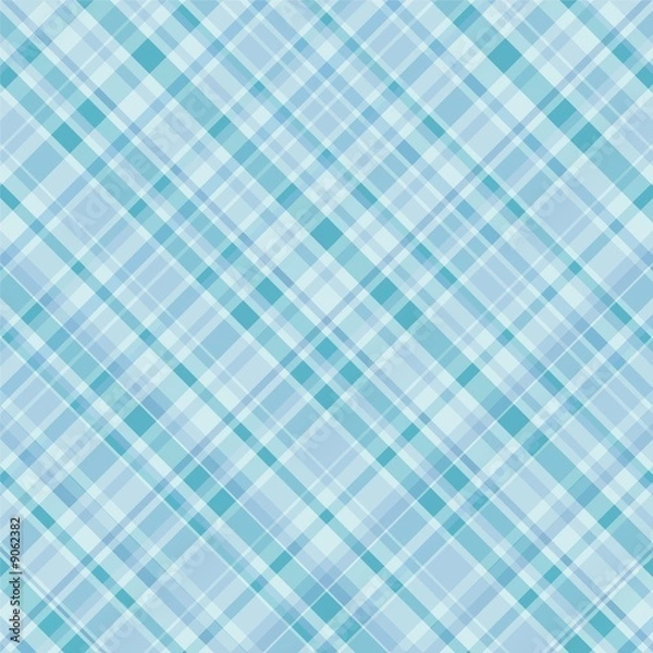 Fototapeta Turquoise plaid