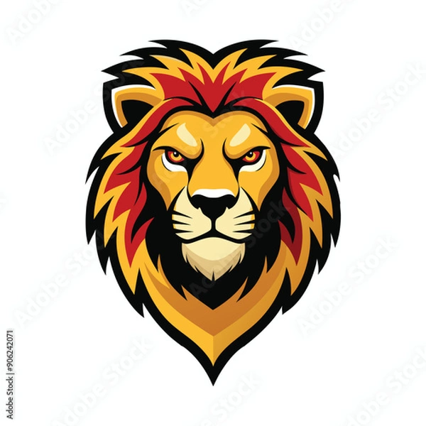 Obraz Lion head vector logo design