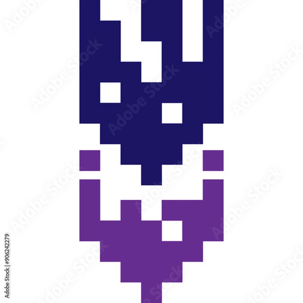 Fototapeta Down Arrow Pixel Art