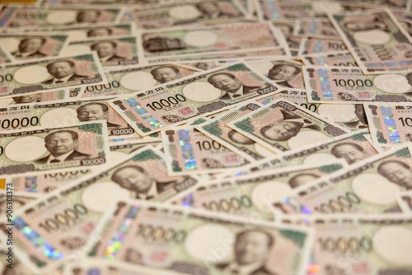 Fototapeta 新札 大金 一万円札