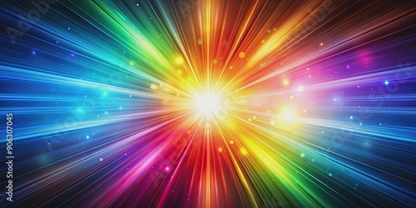 Obraz Abstract background with a colorful flare blur light burst , flare, blur, light, burst, abstract, background, colorful, vibrant