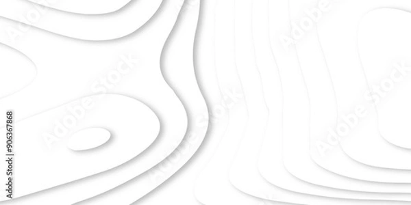 Fototapeta White papercut abstract background for backdrop or presentation. 3d Origami Design. Vector illustration