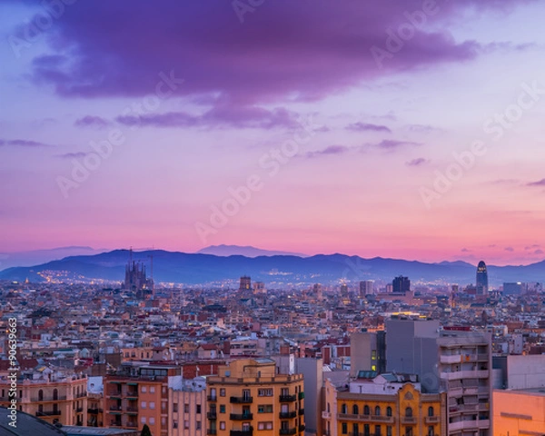 Obraz Barcelona Skyline