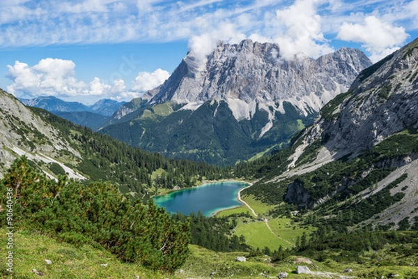 Obraz Zugspitze mit Bergsee