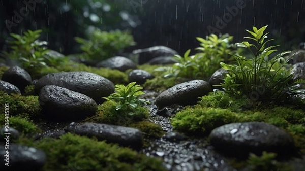 Obraz waterfall in the forest