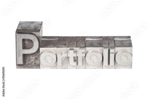 Fototapeta Bleisatz Buchstaben