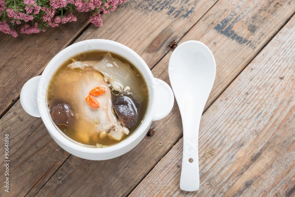 Obraz Rosół. Widok z góry.