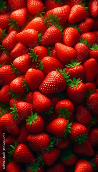 Obraz strawberries background