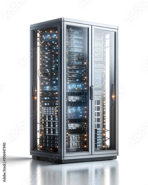 Fototapeta server white background