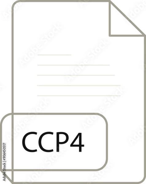 Fototapeta CCP4  File extension icobn crisp corners thick outline