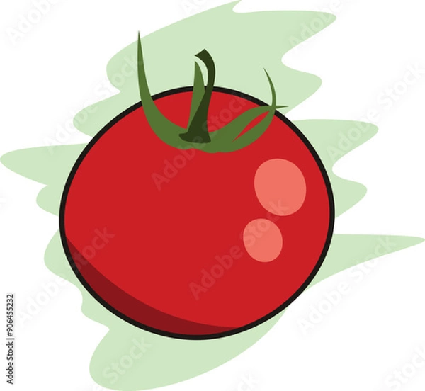 Obraz Red tomato ilustration design 