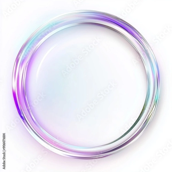 Fototapeta Ethereal Gradient Circular Design with Glossy Reflection