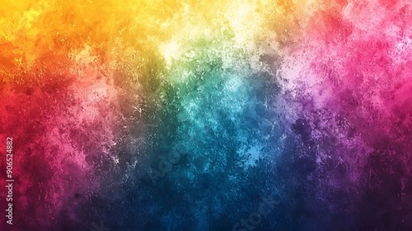 Fototapeta Abstract Rainbow Color Gradient With Noise Effect Background


