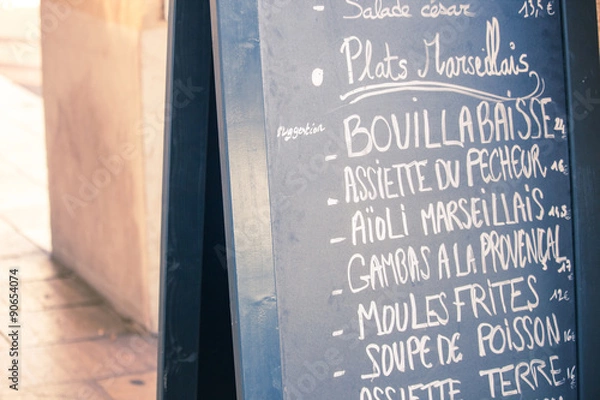 Obraz Tableau de menu restaurant