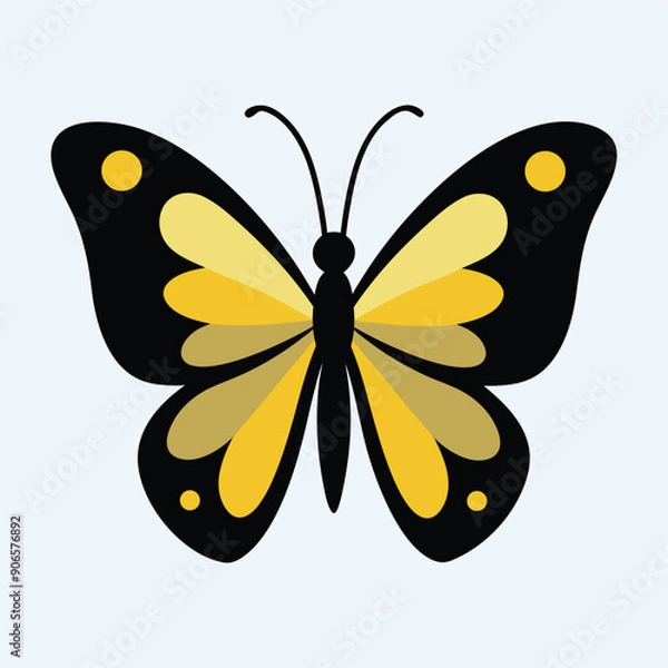 Fototapeta butterfly simple vector illustration