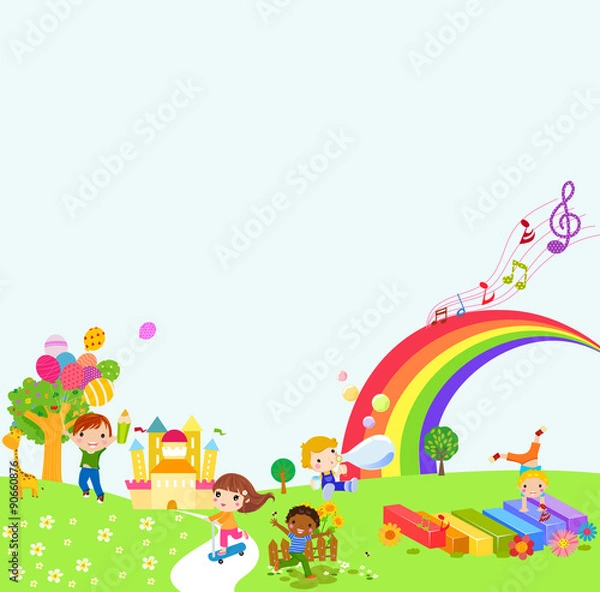 Obraz Kids  playing