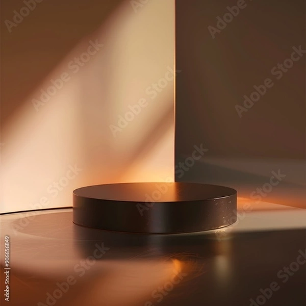 Obraz background with close up product display podium