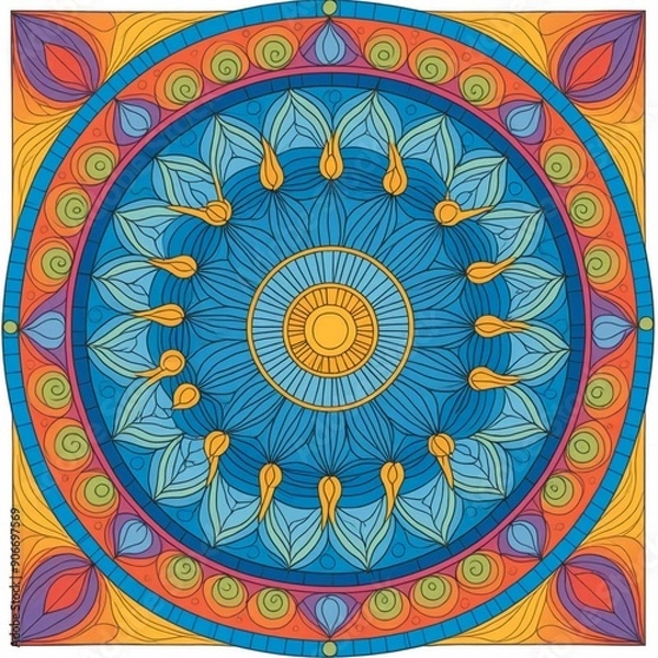 Fototapeta mandala design