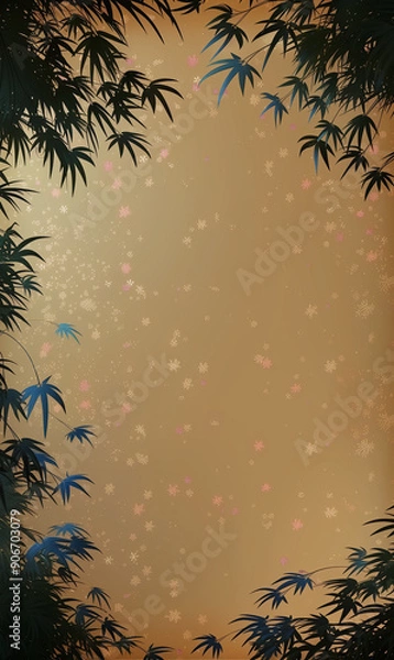 Fototapeta background with christmas tree branches