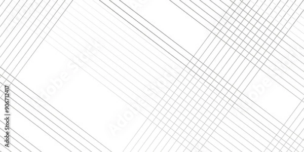 Fototapeta Vector gradient gray line abstract pattern Transparent monochrome striped texture, minimal background. Abstract background wave line elegant white striped diagonal line technology concept web texture.
