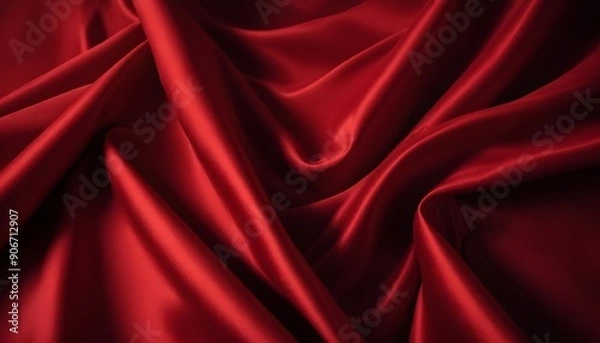 Fototapeta red silk background