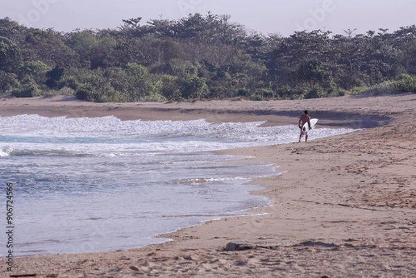 Fototapeta 20 July 2008, Ujung Genteng, Java, Indonesia, South East Asia, Surfer, Travel and Living