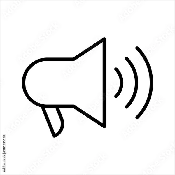 Obraz Megaphone Icon Vector Logo Design Template.