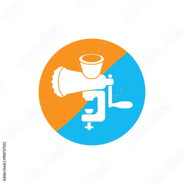 Fototapeta Manual Meat Grinder icon design