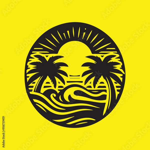 Fototapeta logo design vector .