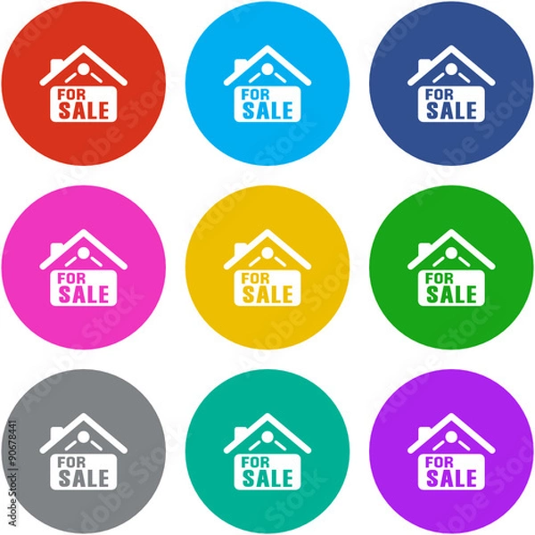 Fototapeta Flat Multicolor App Icon