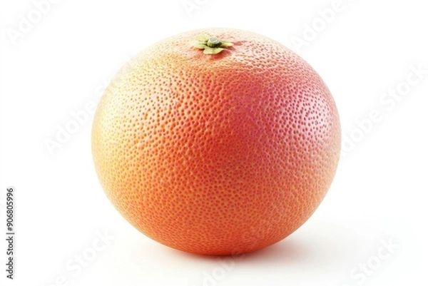 Fototapeta grapefruit isolated on white background, full depth of field, ai
