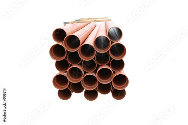 Obraz plastic drainage pipes
