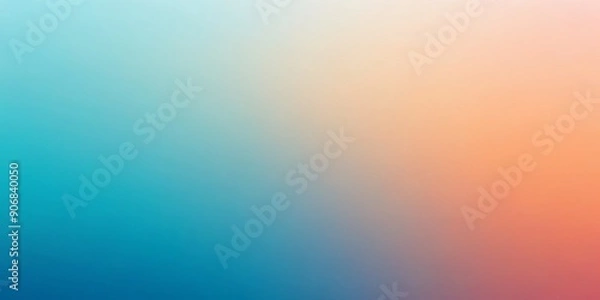 Fototapeta Abstract Blue to Orange Gradient Background, blur , gradient , texture , abstract