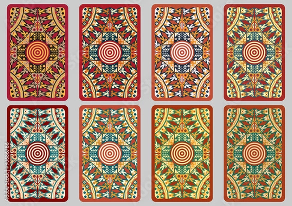 Obraz Set retro cards